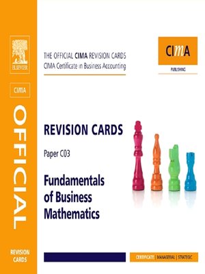 cover image of CIMA Revision Card Fundamentals of Business Maths